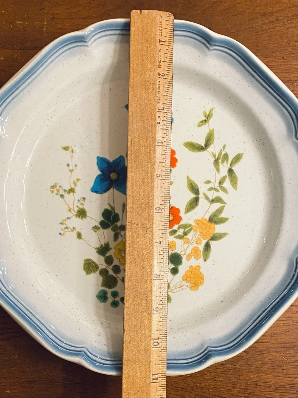3 VTG Mikasa Country Club Fresh Cuttings Flowers Bouquet 506 Dinner Plates